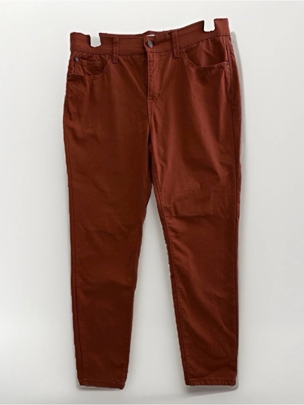 NEW Curve Appeal jeans Tummy Tucking Technology Shaping System Sz 10 rust brown
